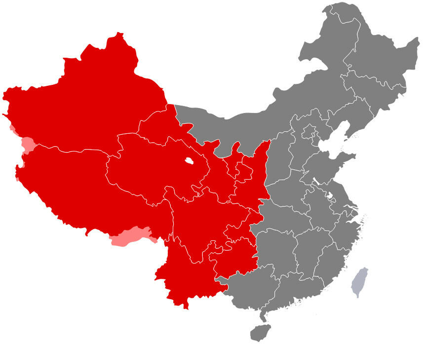 Sự khác biệt về miền Tây và miền Đông Trung Quốc