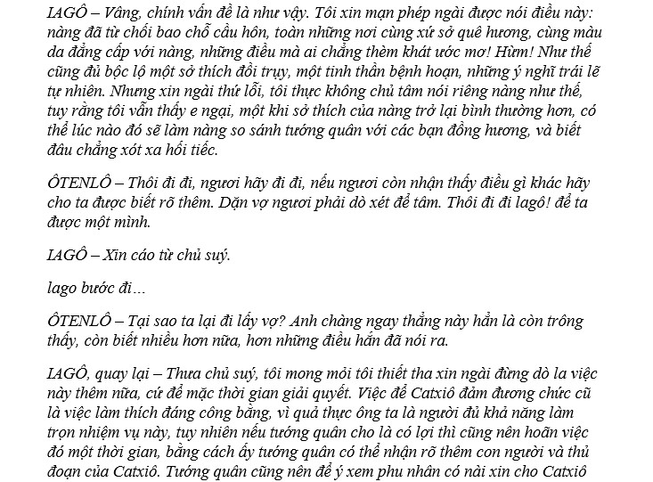  Đọc hiểu Ôtenlô - ảnh 3