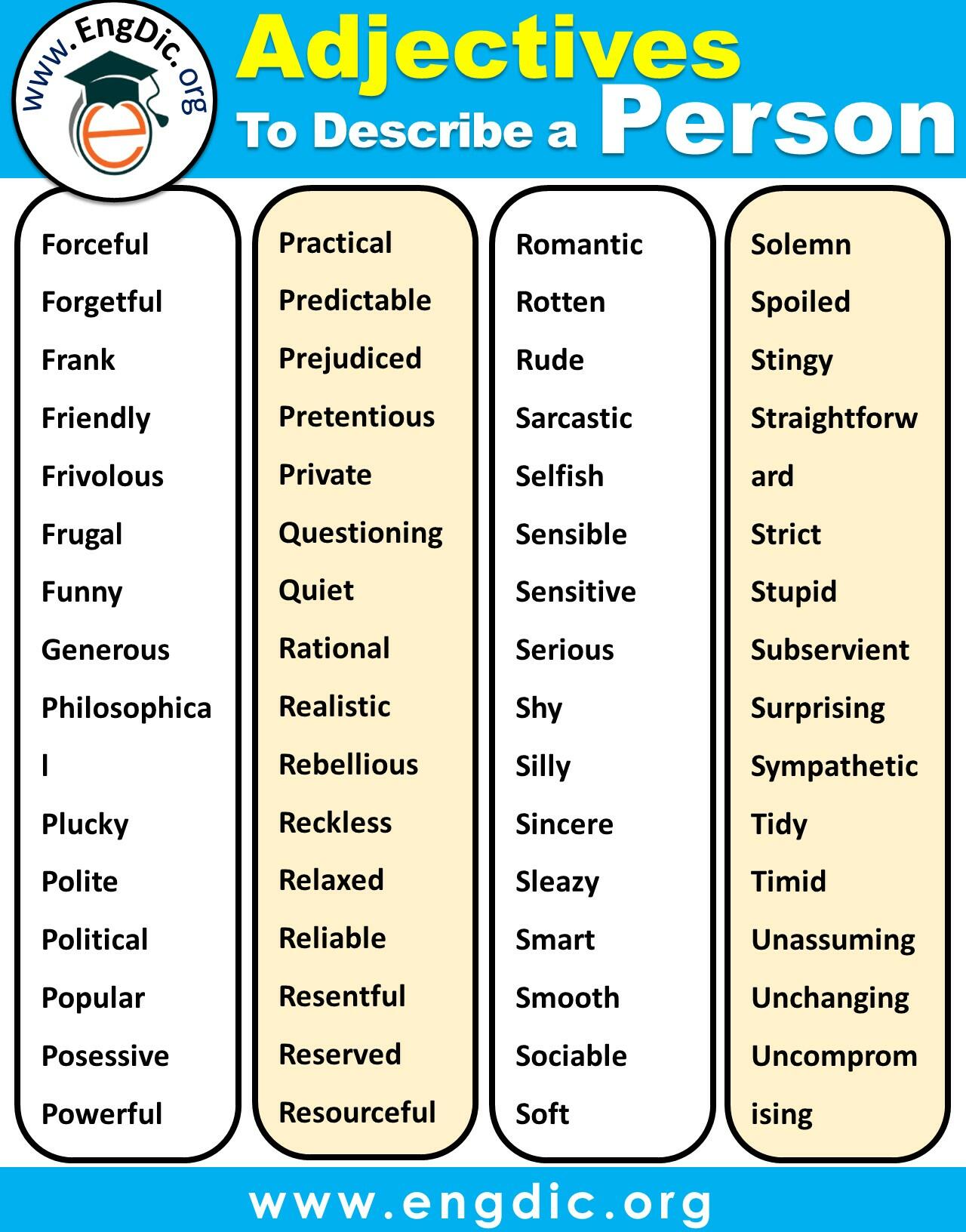 Adjectives To Describe A Patriotic Person