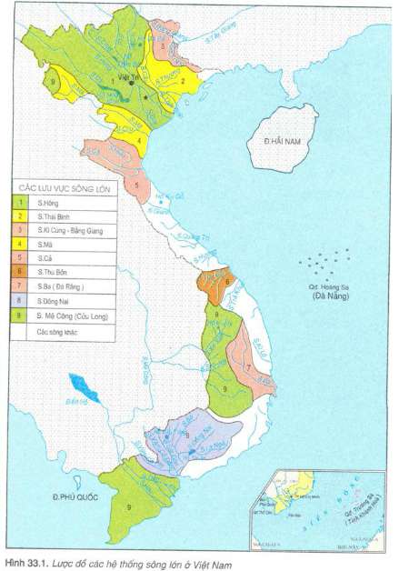 Ảnh hưởng của vị trí địa lí và hình dạng lãnh thổ đến sông ngòi việt nam là (ảnh 2)