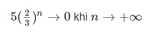 Bài 15: Giới hạn của dãy số