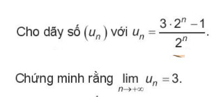 Bài 15: Giới hạn của dãy số