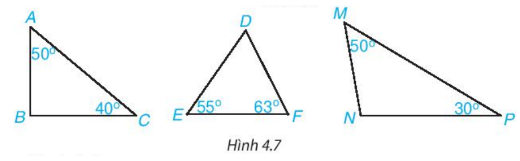 Bài 4.2 trang 62 SGK Toán 7 Tập 1 Kết nối tri thức