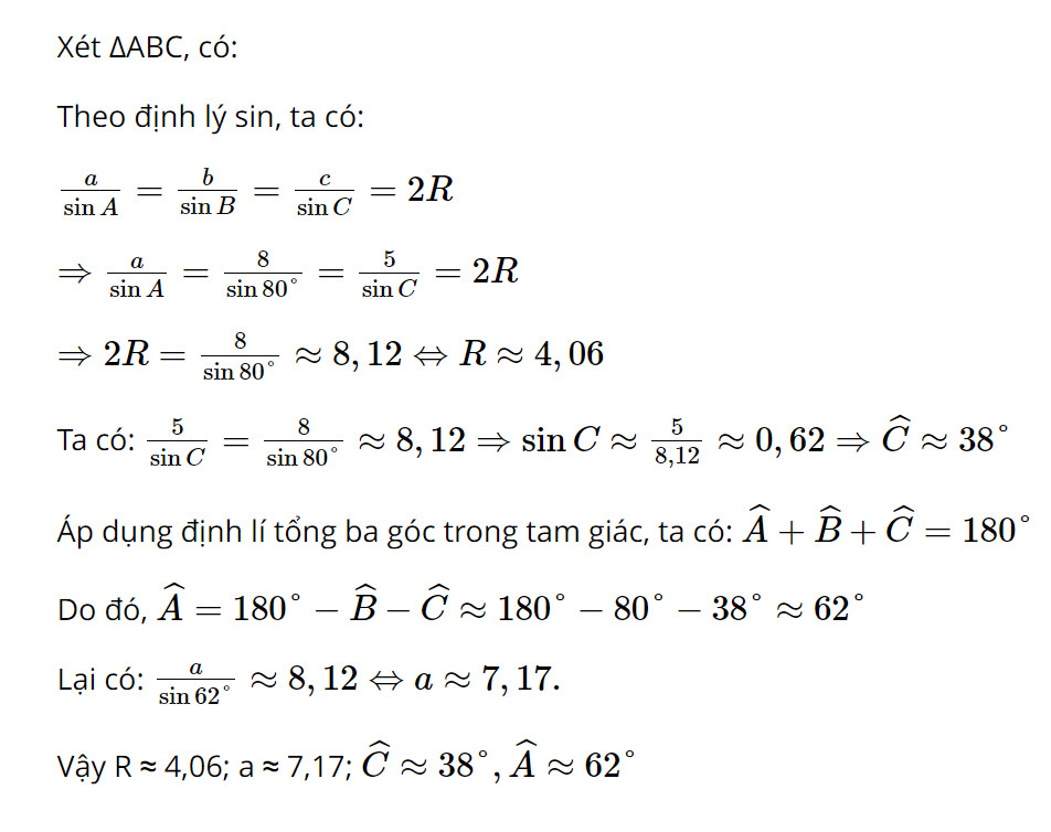 Bài 6: Hệ thức lượng trong tam giác