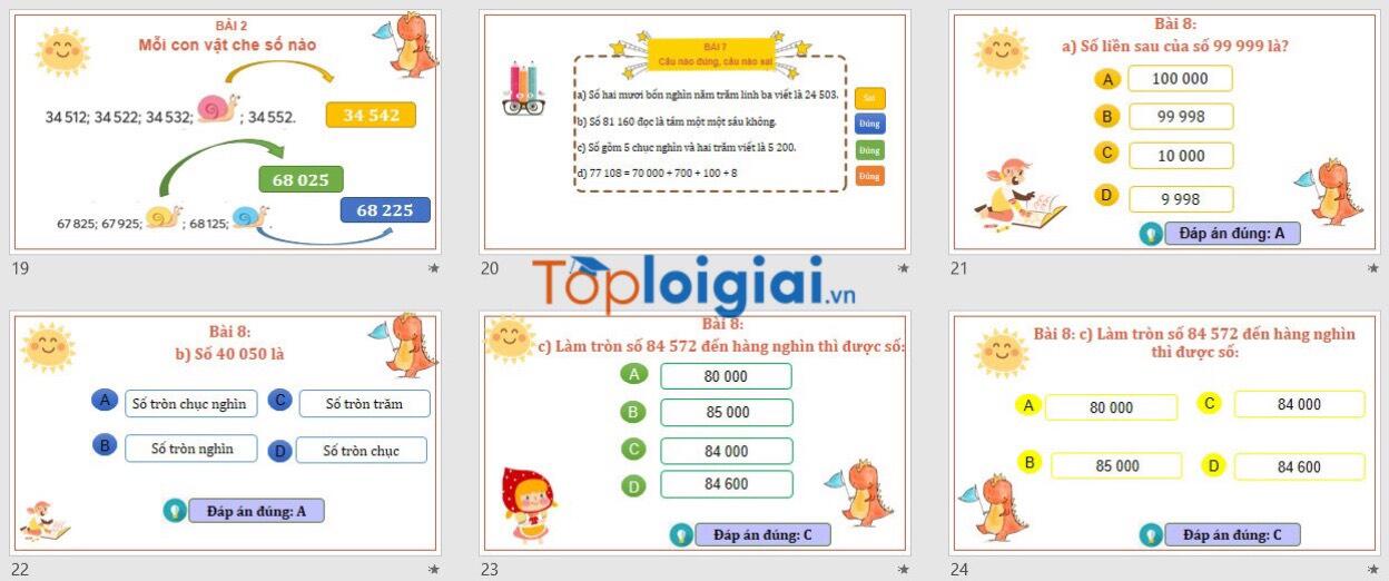 Bài giảng điện tử Powerpoint Toán 4 Sách Chân trời sáng tạo (2023-2024) 