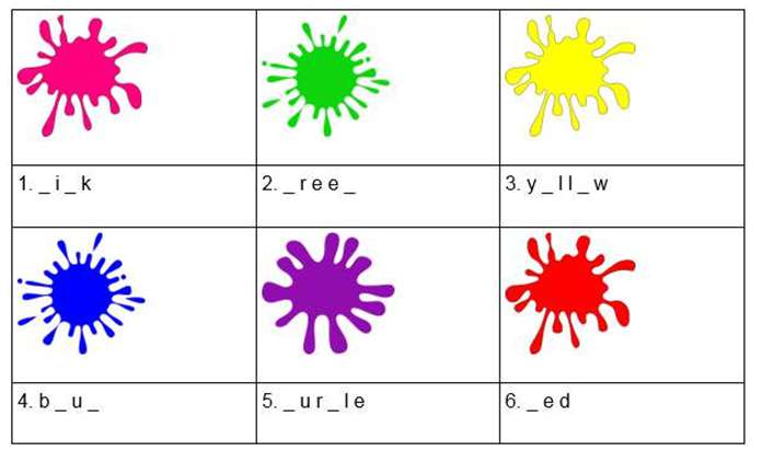 Bài tập Tiếng Anh lớp 2 về màu sắc hay nhất (ảnh 2)