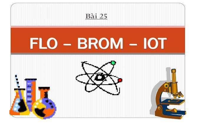 Bài tập về Flo, Brom, Iot hay nhất