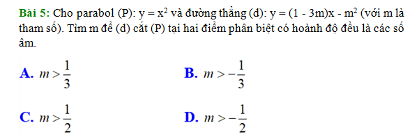 Bài tập về Parabol và đường thẳng lớp 9 (Có đáp án) (ảnh 13)