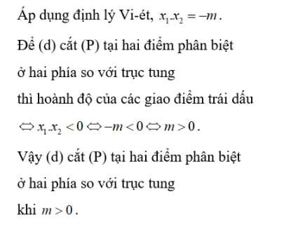 Bài tập về Parabol và đường thẳng lớp 9 (Có đáp án) (ảnh 6)