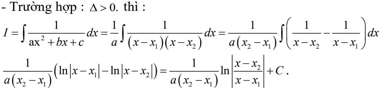 Bảng nguyên hàm của một số hàm số thường gặp?