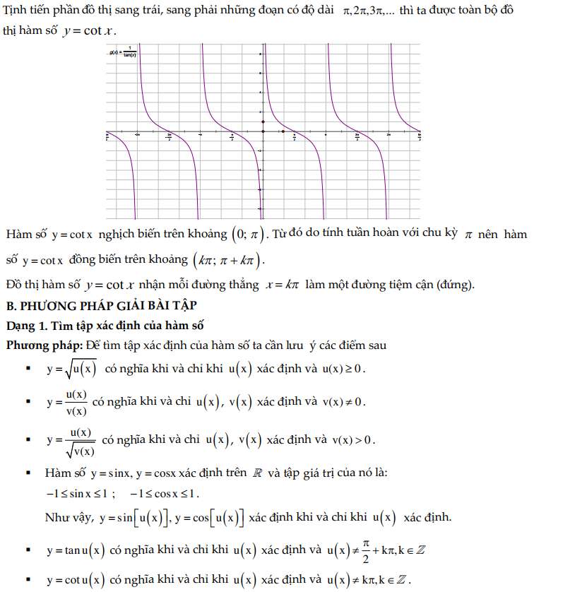Các dạng bài tập hàm số lượng giác lớp 11 (ảnh 8)