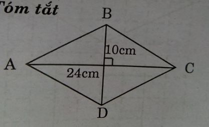 Các dạng toán về hình thoi lớp 4 đầy đủ nhất, cực hay (ảnh 9)