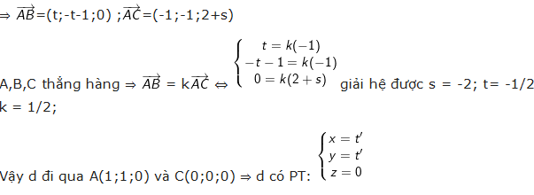 Các dạng toán về hệ phương trình tuyến tính trong không gian (ảnh 27)