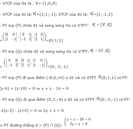 Các dạng toán về hệ phương trình tuyến tính trong không gian (ảnh 29)