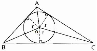 Các xác định nhanh toạ độ tâm đường tròn nội tiếp tam giác trong không gian Oxyz hay nhất (ảnh 2)