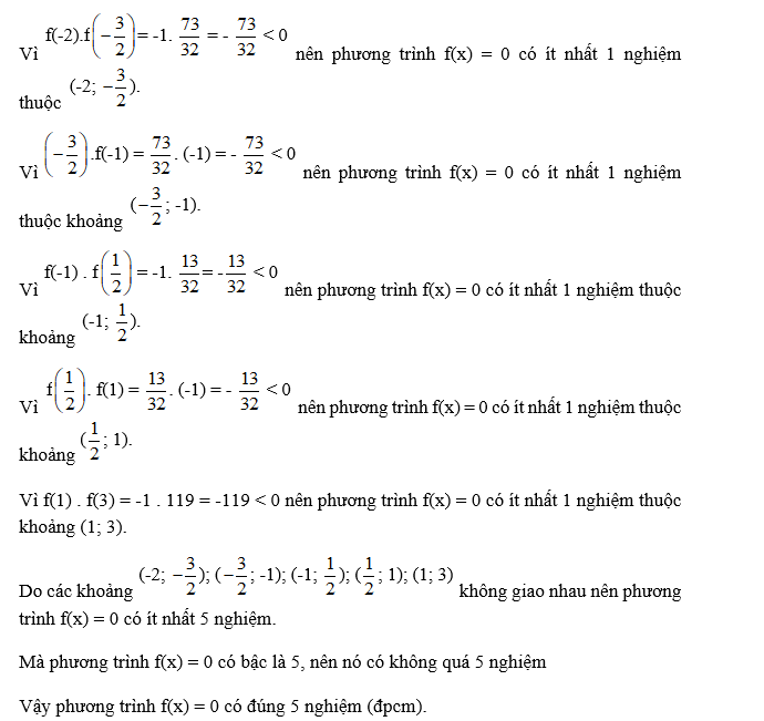 Cách chứng minh phương trình luôn có nghiệm hay nhất (ảnh 3)