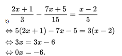 Hướng dẫn giải bài tập phương trình đưa về dạng ax+b=0 (ảnh 12)