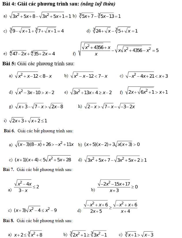 Cách giải bất phương trình lớp 10 hay nhất (ảnh 11)