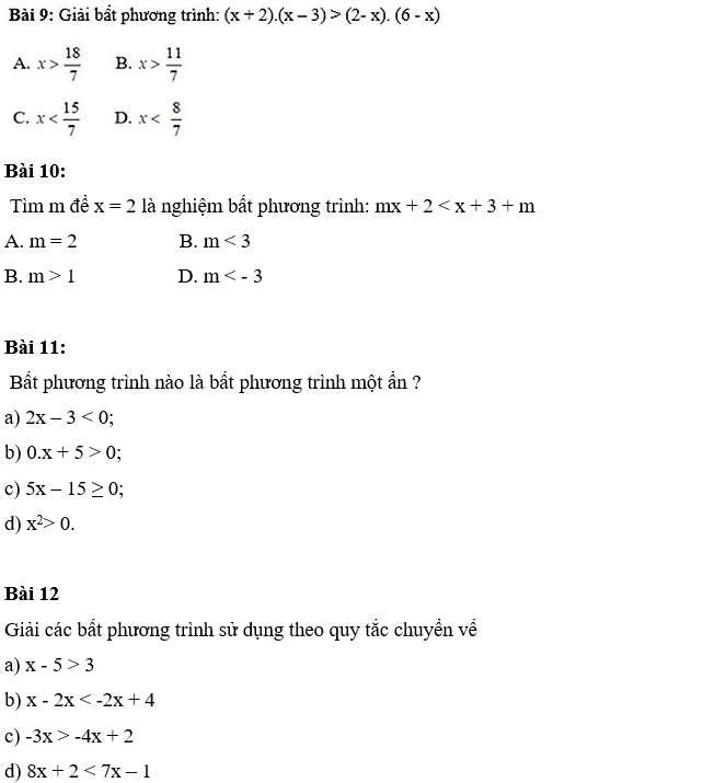 Cách giải bất phương trình lớp 8 đối hay nhất (ảnh 4)