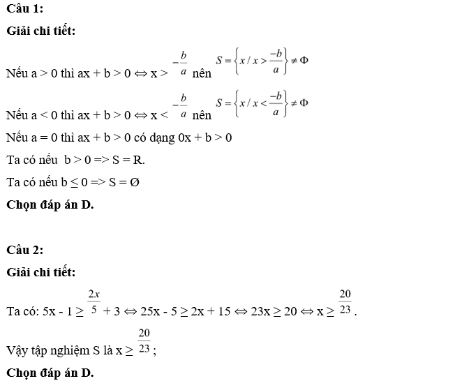 Cách giải bất phương trình lớp 8 đối hay nhất (ảnh 5)