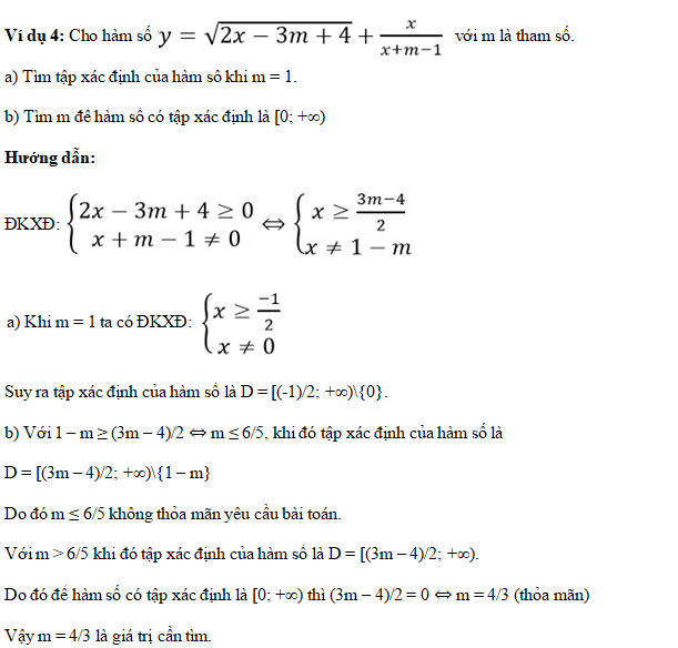[CHUẨN NHẤT] Cách tìm tập xác định của hàm số lớp 10 (ảnh 11)