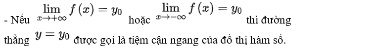 Tiệm cận ngang và tiệm cận đứng là gì?
