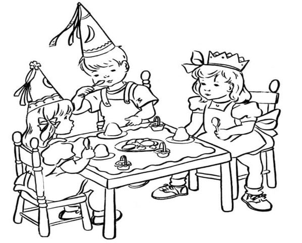 Cách vẽ bữa tiệc sinh nhật đơn giản nhất (ảnh 2)