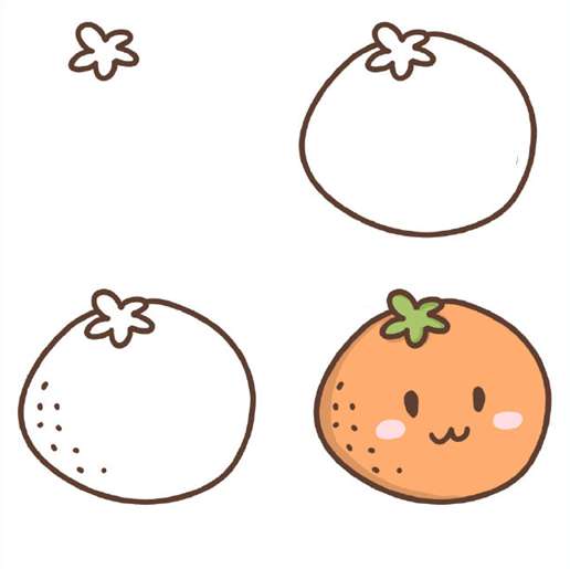 Cách vẽ trái cây dễ thương nhất