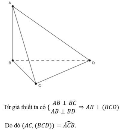 Cách xác định góc giữa đường thẳng và mặt phẳng hay nhất (ảnh 6)