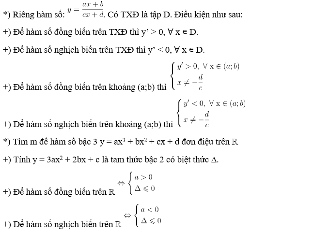 Cách xác định hàm số đồng biến trên R hay nhất (ảnh 2)
