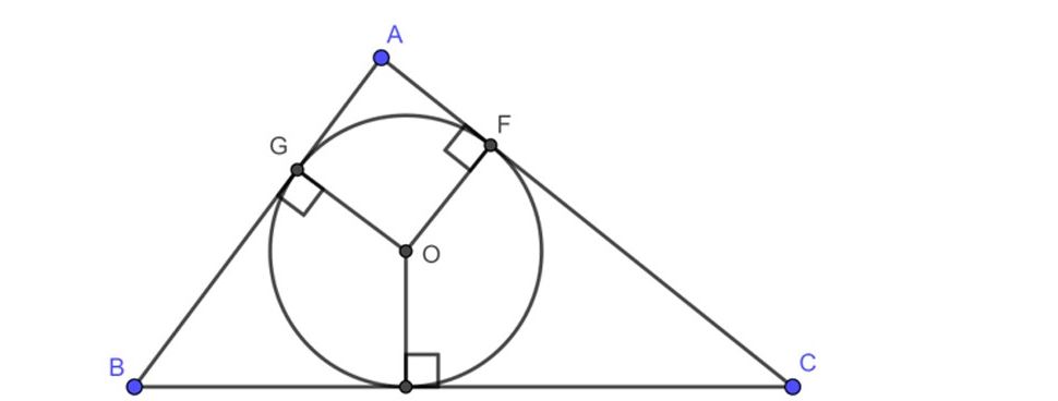 Cách xác định tâm đường tròn ngoại tiếp, nội tiếp tam giác (ảnh 2)