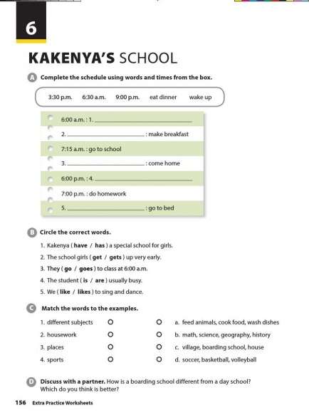 [Cánh diều] Giải Tiếng Anh 6 Unit 6: Kakenya's school