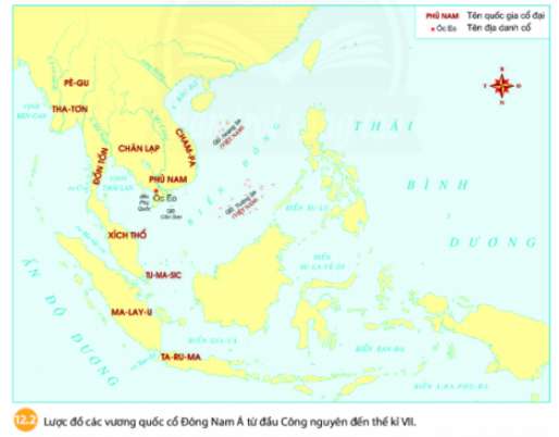 [Chân trời sáng tạo] Giải Lịch Sử 6 Bài 12: Các vương quốc cổ ở Đông Nam Á (ảnh 2)