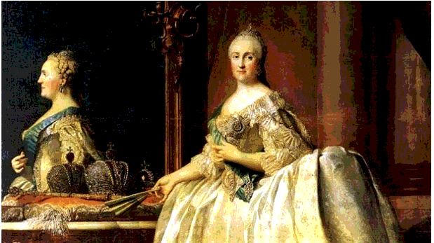 Chỉ dụ năm 1767 do Catherine Đại đế ban hành. Yekaterina II Vĩ đại, đôi khi được viết là Ekaterina II, hay Yekaterina Alekseyevna, Catherine Đại đế trong các tài liệu Anh ngữ, là một nữ hoàng của Đế quốc Nga. Bà là nữ hoàng trị vì lâu nhất trong lịch sử của chế độ quân chủ chuyên chế Sa hoàng
