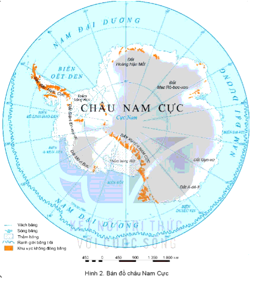 Cho biết vị trí địa lí ảnh hưởng như thế nào tới khí hậu của châu Nam Cực?
