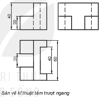 Cho mô hình ba chiều của các vật mẫu (từ Hình 9.17 đến Hình 9.20). Lập bản vẽ kĩ thuật gồm 3 hình chiếu vuông góc của các vật thể đó.
