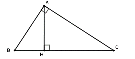 Cho tam giác ABC vuông tại A, đường cao AH. Tìm hệ thức đúng