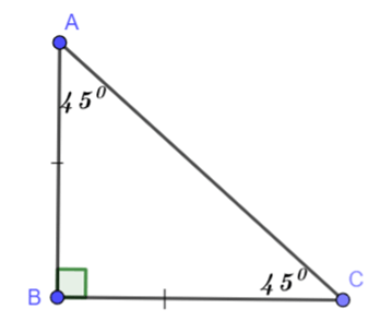 Cho tam giác cân ABC đỉnh A có BC = 6cm khi đó AB = (ảnh 6)