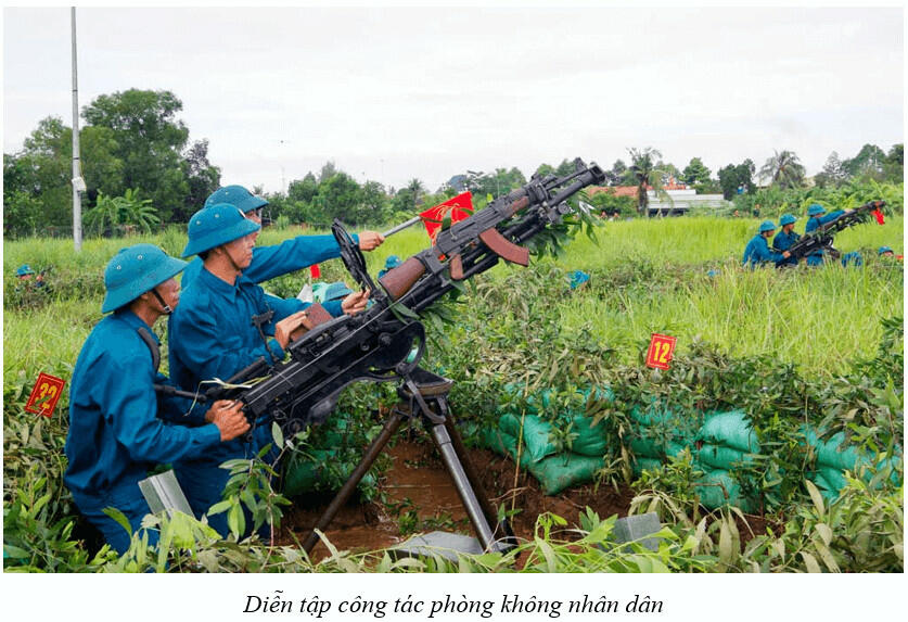 Có quan điểm cho rằng: Tổ chức tuyên truyền, giáo dục, huấn luyện phòng không nhân dân chỉ dành cho bộ đội và dân quân tự vệ. Ý kiến của em về quan điểm đó như thế nào?