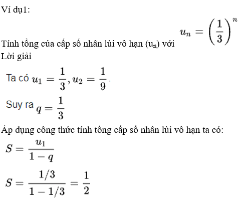 Công thức cấp số nhân lùi vô hạn? (ảnh 7)