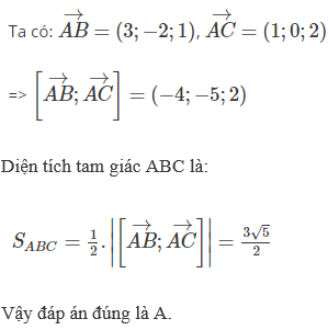 Công thức tính diện tích tam giác trong Oxyz hay nhất (ảnh 11)