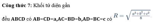Công thức tính nhanh bán kính mặt cầu ngoại tiếp (ảnh 18)