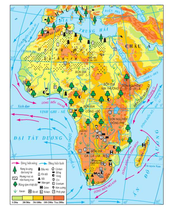Đặc điểm nổi bật của khí hậu Châu Phi là?