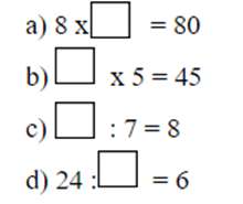 [CHUẨN NHẤT] Dạng toán điền số thích hợp vào chỗ trống toán lớp 3