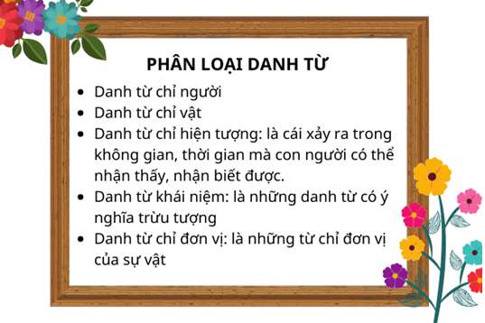Những ví dụ minh họa về danh từ trong sách giáo trình Tiếng Việt lớp 4?