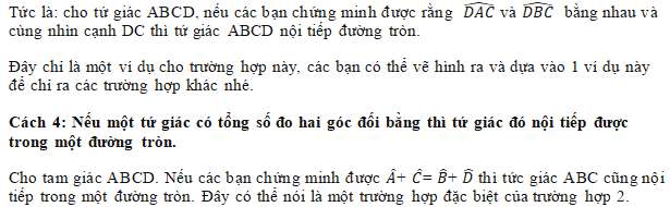 [CHUẨN NHẤT] Dấu hiệu nhận biết tứ giác nội tiếp hay nhất (ảnh 5)