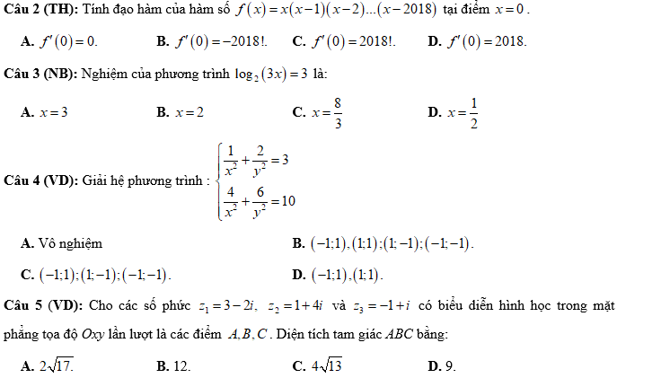 Đề luyện thi đánh giá năng lực Đại học Quốc Gia Hà Nội năm 2022 - Đề số 1 (ảnh 2)