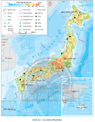 Soạn Địa lí 11 Chân trời sáng tạo Bài 22: Vị trí địa lí, điều kiện tự nhiên, dân cư và xã hội Nhật Bản 