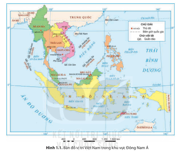 Soạn Địa lí 8 Bài 1: Vị trí địa lí và phạm vi lãnh thổ Việt Nam