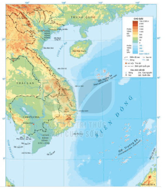 Soạn Địa lí 8 Bài 2: Địa hình Việt Nam 